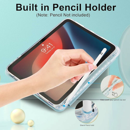 Buchhülle Halterung Stift Hellblau Apple iPad 10,9" (2022) / iPad 11" (2025)