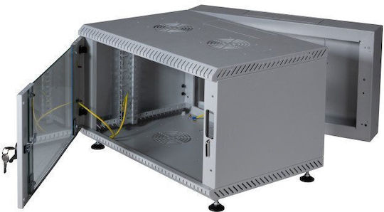 EFB Монтирана На Стена Рак Стойка 6U 33x60x50см Сива 691606VGR.50