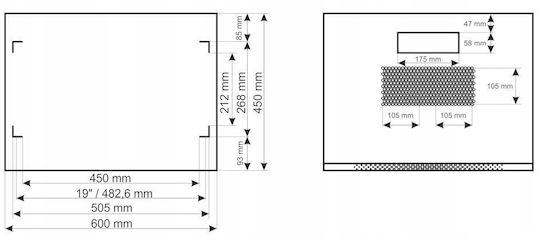 Pulsar Επιτοίχια Καμπίνα Rack 15U