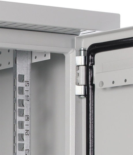 Pulsar Επιτοίχια Καμπίνα Rack 4U Γκρι