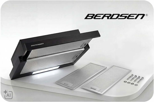 Berdsen Συρόμενος Απορροφητήρας 60cm Μαύρος