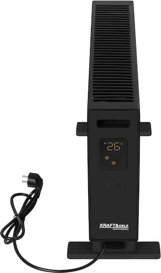 Kraft & Dele Floor Convector Heater 2000W with Electronic Thermostat and WiFi Black