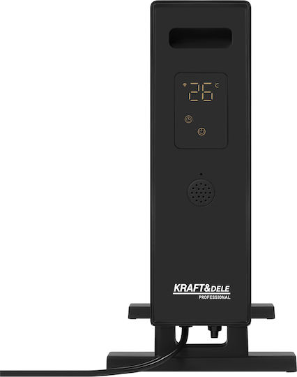 Kraft & Dele Floor Convector Heater 2000W with Electronic Thermostat and WiFi Black