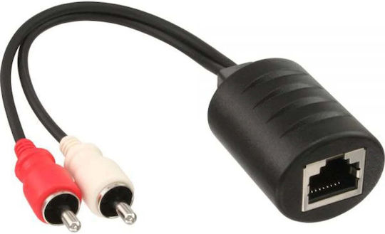 Inline AV система за предаване на сигнал Audio over LAN Ethernet RJ45 комплект 89003