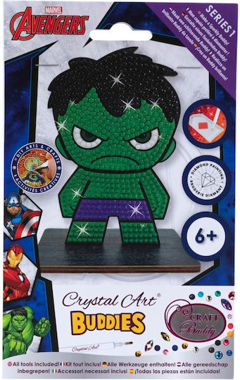 Комплект За Диамантено Гоблене Craft Buddy Crystal Art Buddies Hulk 7 Части