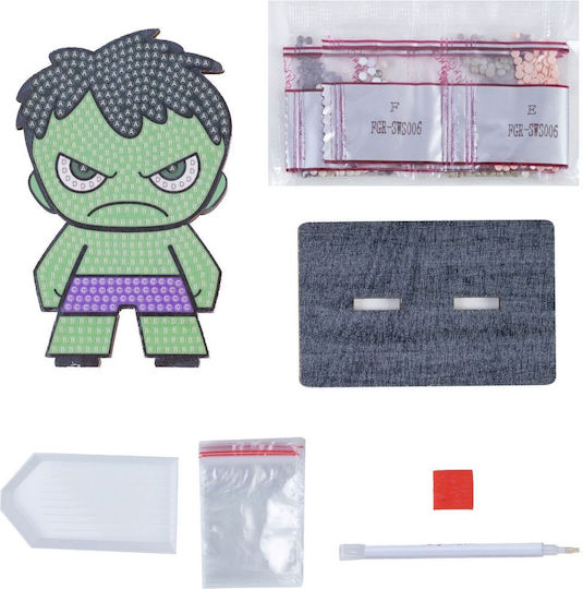 Комплект За Диамантено Гоблене Craft Buddy Crystal Art Buddies Hulk 7 Части