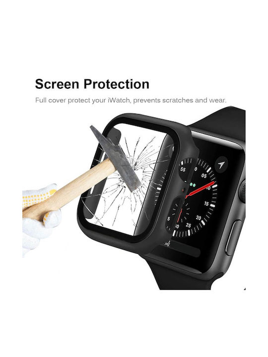 Cadru Dur Lavandă Gri 2-în-1 + Sticlă Călită Apple Watch 40mm Cadru Dur Lavandă Gri 2-în-1 + Sticlă Călită Apple Watch 40mm