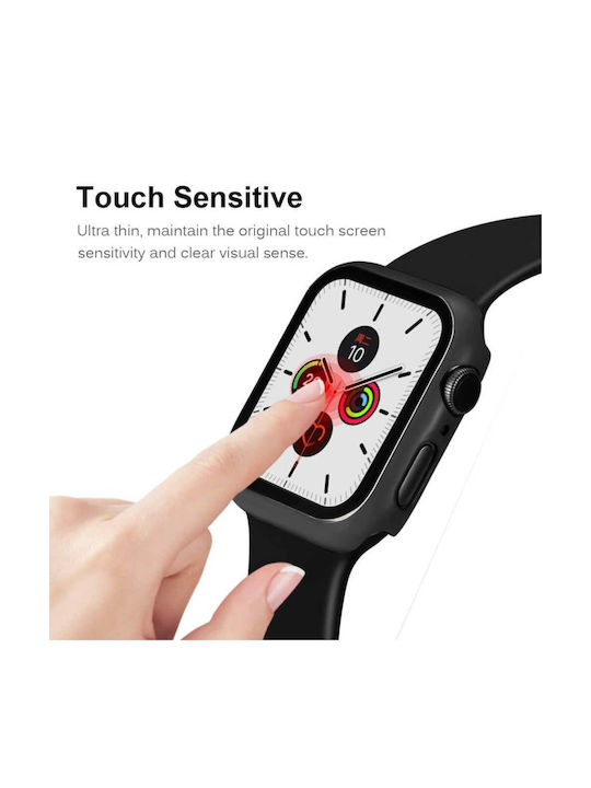 Cadru Dur Lavandă Gri 2-în-1 + Sticlă Călită Apple Watch 40mm