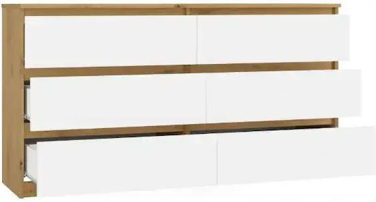 Comodă din lemn Malwa M6 140x40x77cm Comodă din lemn Malwa M6 140x40x77cm