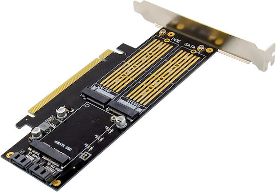 InLine PCIe-Karte für M.2 / mSATA Anschluss