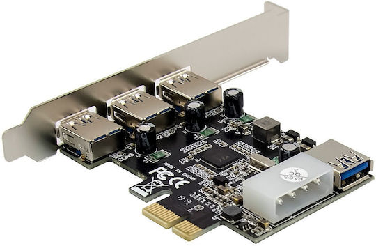 InLine PCIe-Karte mit USB 3.2- und Molex-Anschluss