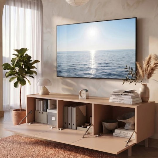 Έπιπλο Τηλεόρασης Sedra Μπεζ Μ150xΠ49xΥ42cm
