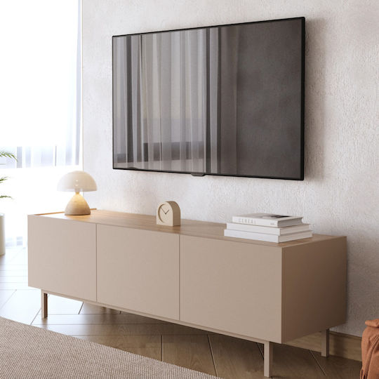 Έπιπλο Τηλεόρασης Sedra Μπεζ Μ150xΠ49xΥ42cm