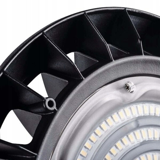 Kanlux Kommerzielle Glockenlichter 200W Naturweiß 17000lm mit Eingebaute LED Schwarz Ø33.6xH33.6cm