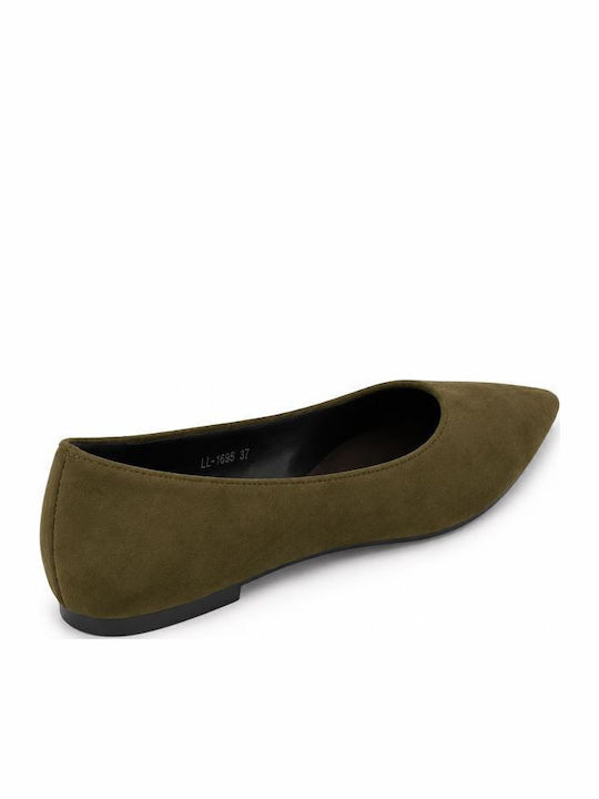 Damen Ballerinas Grüne