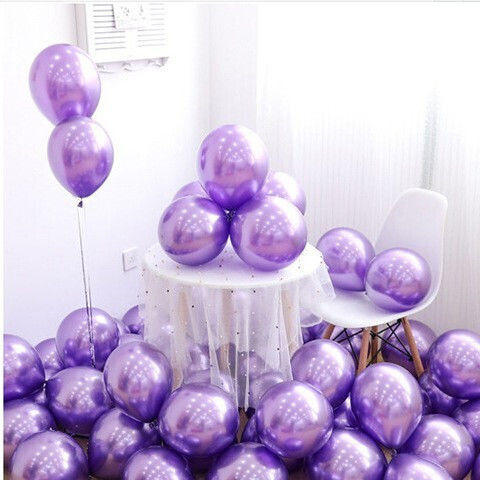Set 12 Baloane Latex Violet 25 cm
