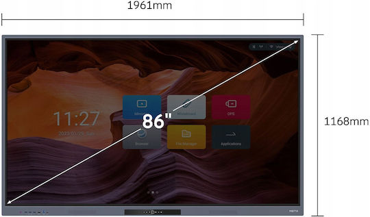 Metz Διαδραστικός Πίνακας Αφής 86" Android