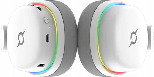 Aqirys Luna Безжичен На Ушите Гейминг Слушалки с Свързаност 3,5 мм / Bluetooth / USB Бели за Nintendo Switch / PC / PS4 / PS5 / XBOX