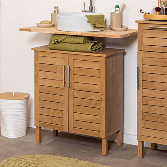 Eurocasa Bathroom Vanity Unit Without Sink M60xB30xH70cm Beige
