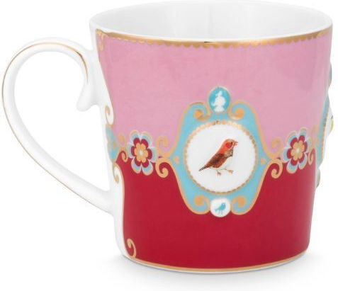 PiP Studio Love Birds Medallion Чаша От Порцелан Розова 300мл 2 Бройки