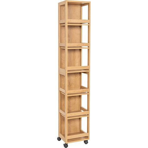 Eurocasa 9750 Badezimmer-Säulenschrank Boden mit Matte Lackierung 30x25x170cm Beige