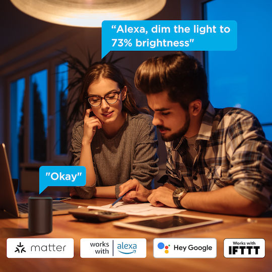 Govee Smart Λάμπα LED για Ντουί E27 Ψυχρό Λευκό 800lm Dimmable