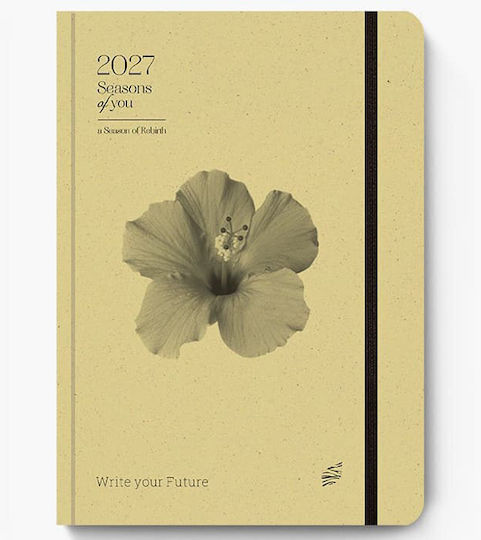 adBook Slow Life Ημερήσια Ατζέντα B6 2027 12x17εκ. (Διάφορα Χρώματα)