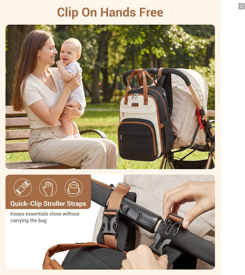 Miss Lulu Wickeltasche Rucksack Schwarze