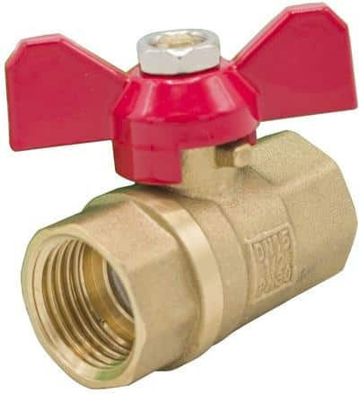 Robinet Bronz 1" Cu Trecere F-f Pentru Instalații Sanitare Termice
