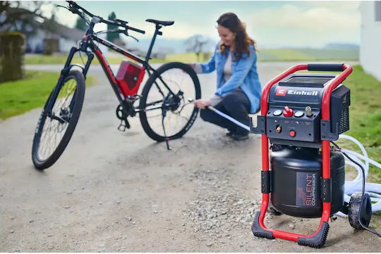 Einhell Безшумен компресор за въздух 70dB с резервоар за въздух 24lt