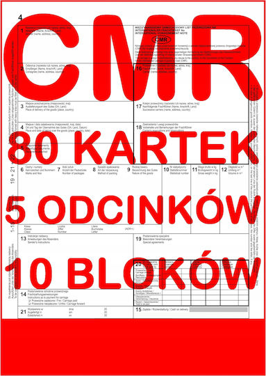 Verschiedene Formulare 5-teilig (5x80 Blätter) 10 Stück