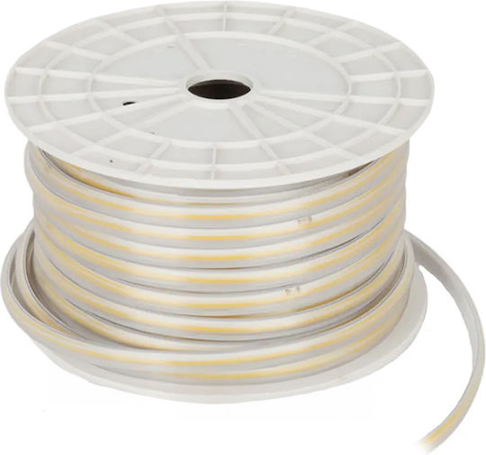 Bandă LED Impermeabilă Alb Rece Lumină 100m Tip COB
