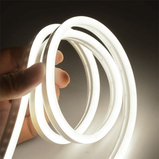 Bandă LED Impermeabilă Alb Rece Lumină 100m Tip COB