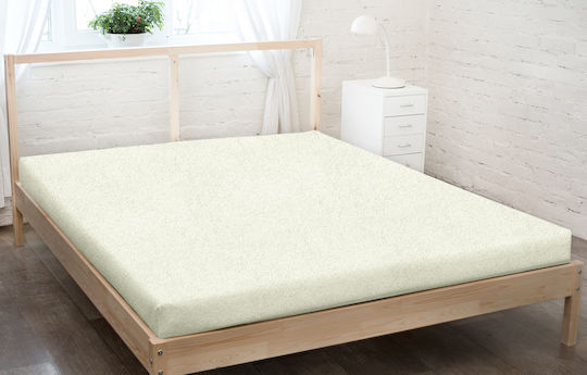KZ Протектор за матрак King Size с Пола Екрю 200x220+20см.