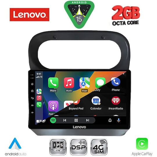 Lenovo Lenovo Auto-Audiosystem für Renault Twingo 2007-2014 Bluetooth USB Eingebautes Wi-Fi GPS Apple CarPlay Android Auto mit 9 Zoll Touchscreen LVF 5559 CPA