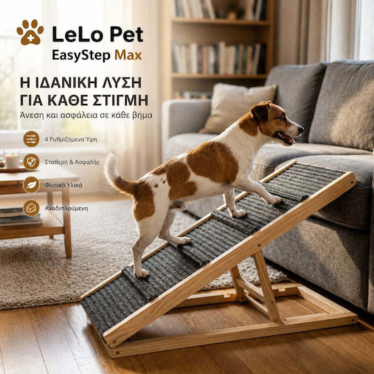 Lelo Pet Waterproof Car Ramp for Dog Black