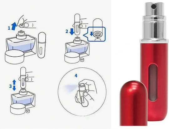 Refillable 5ml Bag Perfume Bottle Red