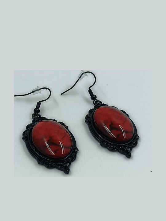 Γυναικεία Gothic Σκουλαρίκια Vintage Κόκκινα Suga Style