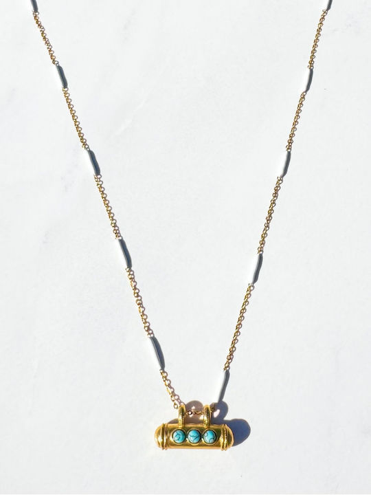Kaleido Necklace From Gold Plated Steel