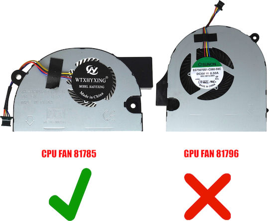 Ανεμιστηράκι Laptop Cpu Cooling Fan Acer Aspire V 17 Nitro Vn7-791 Vn7-791g Xrf-bp10a815-hj791g Mg60090v1-c200-s9c Mg60090v1-c250-s9c Ef50060s1-c090-s99 023.10021.0001 4pin Κωδ.81785
