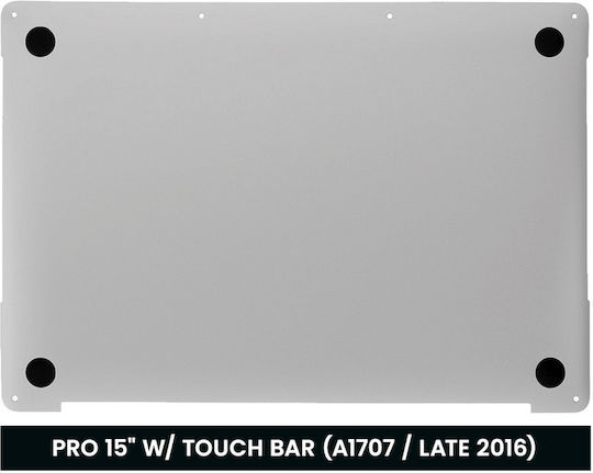 Долен Калъф Лаптоп Macbook Pro 15" A1707 2016-2017 A1990 2018-2019 Oem Нов Сребрист