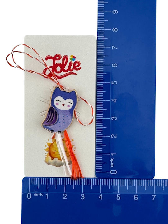 Martisor Pentru Copii Jolie Material Metalic Ambalaj Din Carton Design Brosa Dimensiune Aproximativ 2x2 Cm Model Pasăre Multicolor