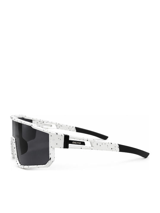 Ghetto Unisex Sonnenbrillen mit Horn umrandetem Rahmen Weißer Tartaruga