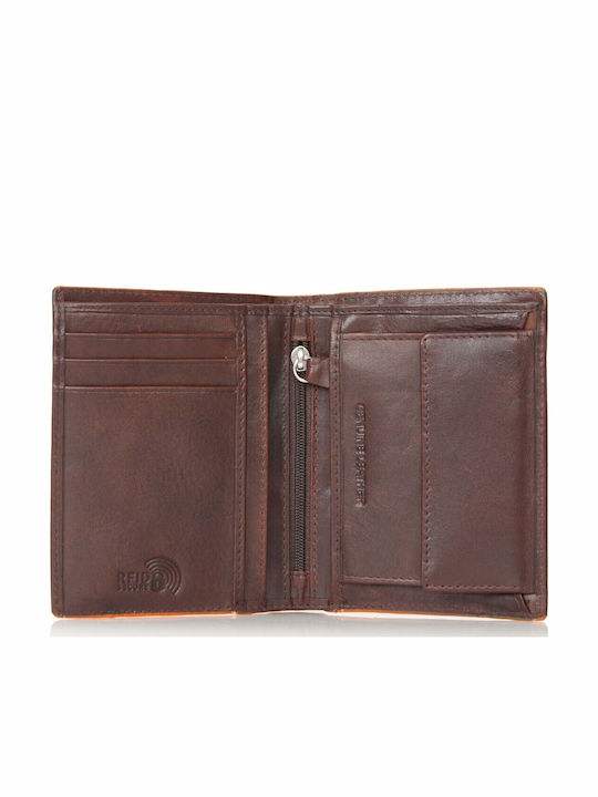 Deri Herrenbrieftasche Braun