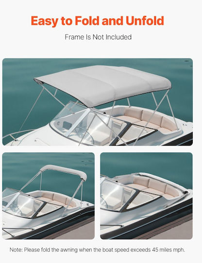 Vevor Protective Boat Cover Grey Color