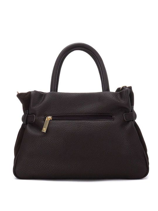 Damentasche Schulter Handtasche Crossbody Wildleder Braun