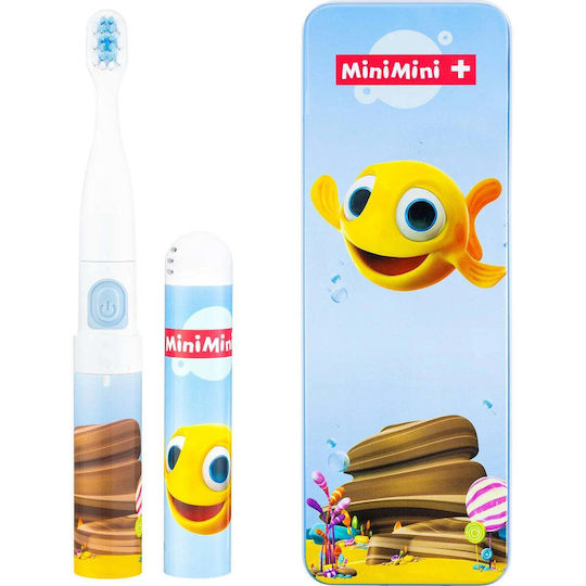 Vitammy Smile Periuță Electrică De Dinți Pentru Copii Cu Cronometru Pentru 3+ Ani Pește Cu Rezerve Și Husă De Călătorie