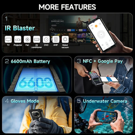 Ulefone Ulefone Armor 22 Pro (8/128GB) Robustes SmartPhone Schwarz
