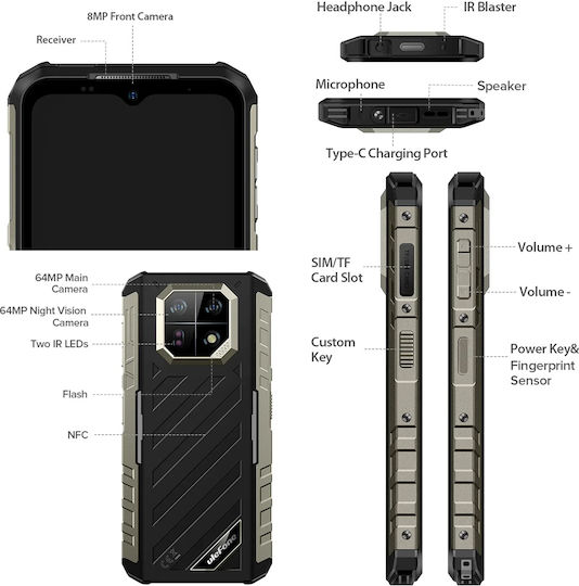 Ulefone Ulefone Armor 22 Pro (8/128GB) Robustes SmartPhone Schwarz