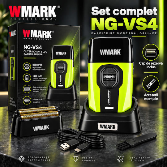 WMARK BIRAI1241 Aparat de Ras Foil pentru Corp Reîncărcabil